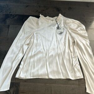 Line Dot Kilia Puff Sleeve Blouse-Medium